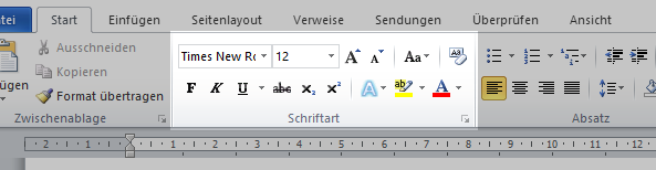 windows start schriftart